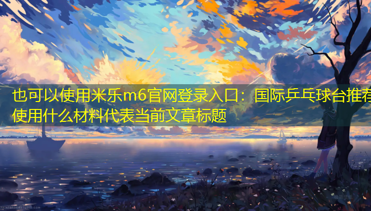 国际乒乓球台推荐使用什么材料